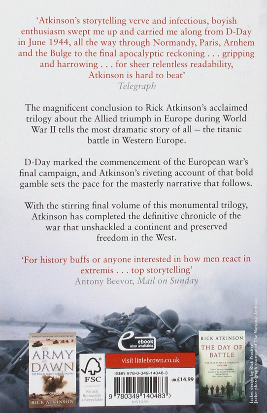Бумажная книга «The Guns at Last Light. The War in Western Europe, 1944-1945», автор Рик Аткинсон - фото №1