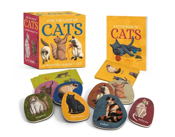 [object Object] «For the Love of Cats: A Wooden Magnet Set», автор Элиза Берковиц - фото №1