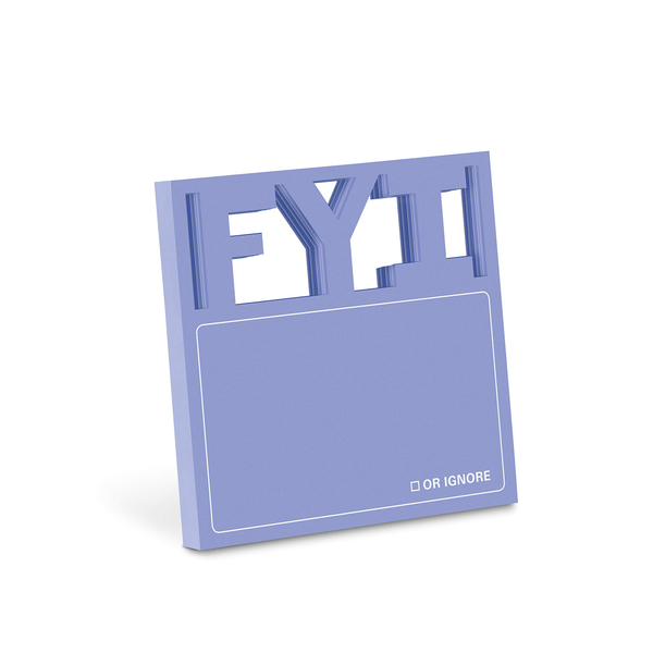Бумажная книга «Knock Knock Fyi Die-Cut Sticky» - фото №1