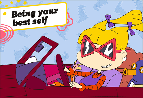 Бумажная книга «Nickelodeon Rugrats Guide To Adulting», автор Рейчел Бозек - фото №1