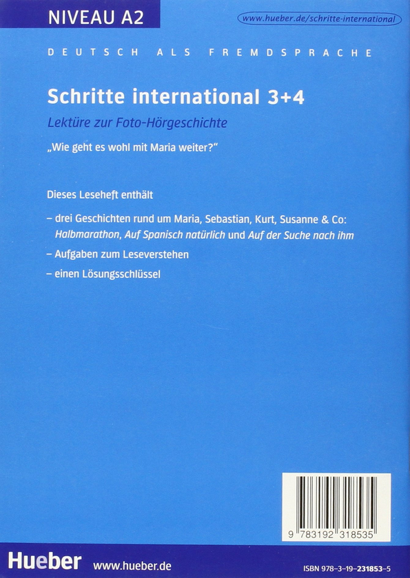 Бумажная книга «Schritte international 3+4. Lektüre zur Foto-Hörgeschichte» - фото №1