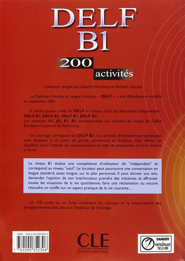 Паперова книга «Delf B1 200 Activities», автор Изабель Норман - фото №1