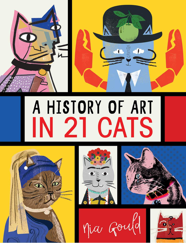 Бумажная книга «A History of Art in 21 Cats», автор Ниа Гулд - фото №1
