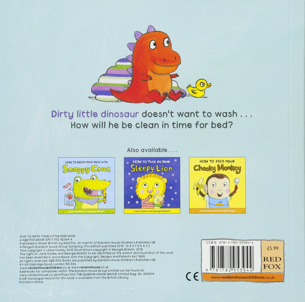 Бумажная книга «How to Bath Your Little Dinosaur», автор Джейн Кларк - фото №1