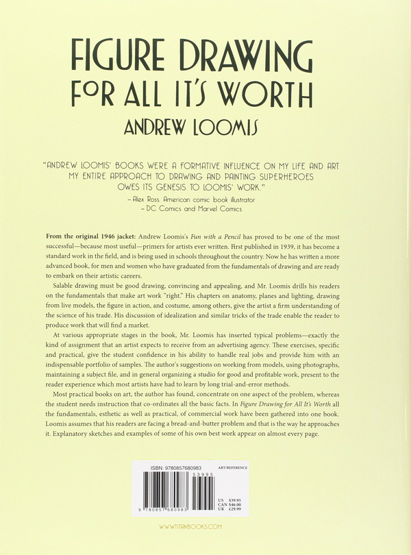 Бумажная книга «Figure Drawing for All Its Worth », автор Эндрю Лумис - фото №1