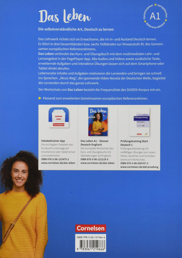 Бумажная книга «Das Leben in Teilbänden. Kurs- und Übungsbuch A1.1 inkl. PagePlayer-App», авторов Герман Функ, Кристина Кун, Лаура Нильсен - фото №1