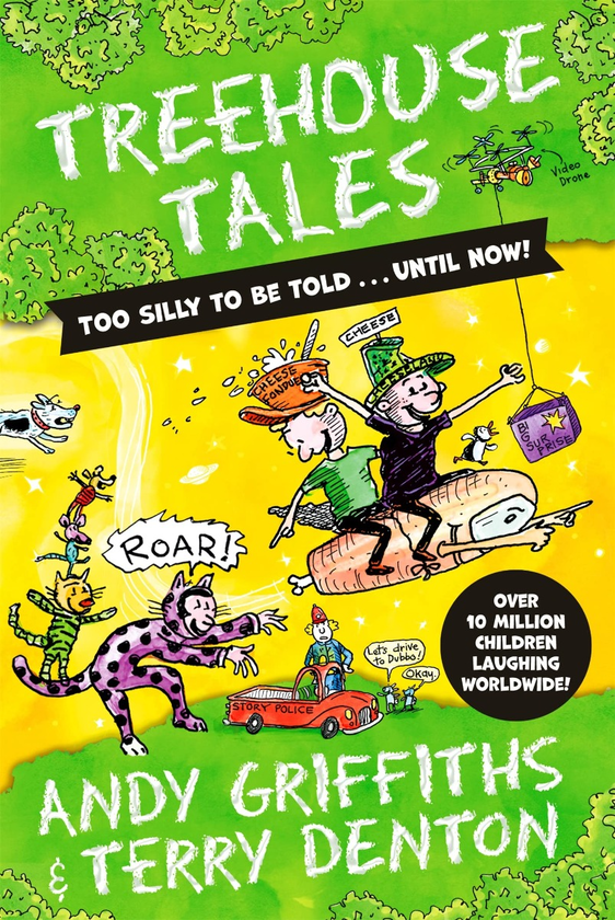 Паперова книга «Treehouse Tales: too SILLY to be told ... UNTIL NOW!», автор Енді Гріффітс - фото №1