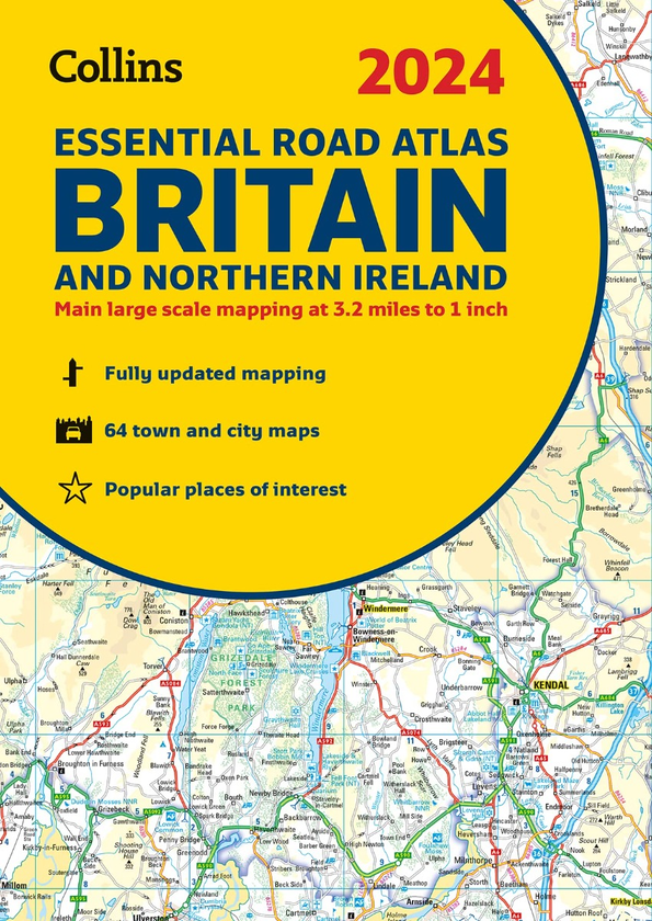 Бумажная книга «2024 Collins Essential Road Atlas Britain and Northern Ireland» - фото №1