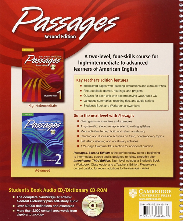 Бумажная книга «Passages Teacher's Edition 1 (+CD)», автор Джек С. Ричардс - фото №1