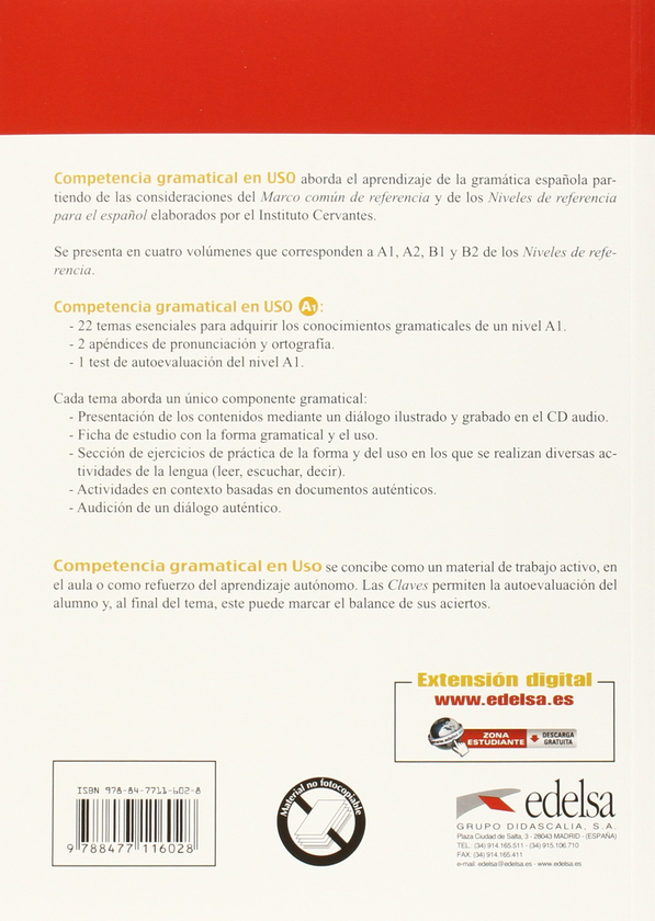 Паперова книга «Competencia Gramatical En USO: Libro (+CD)», автор Альфредо Гонсалес Эрмосо - фото №1