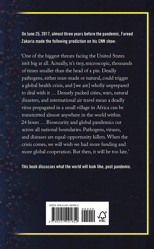 Паперова книга «Ten Lessons for a Post-Pandemic World», автор Фарід Закарія - фото №1