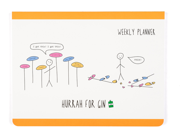 Бумажная книга «Hurrah For Gin Weekly Planner» - фото №1