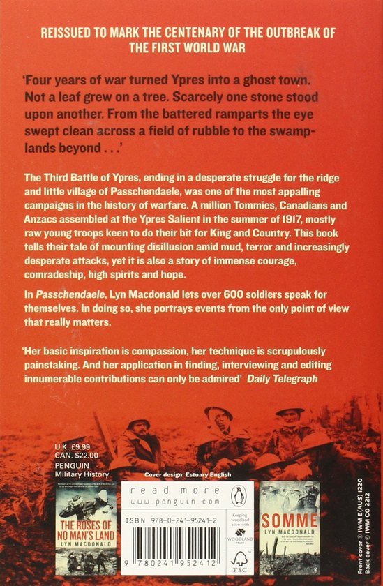 Паперова книга «Passchendaele. The Story of the Third Battle of Ypres 1917», автор Лін Макдональд - фото №1