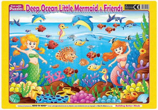 Бумажная книга «Fun With Puzzles. Deep Ocean Little Mermaid & Friends» - фото №1