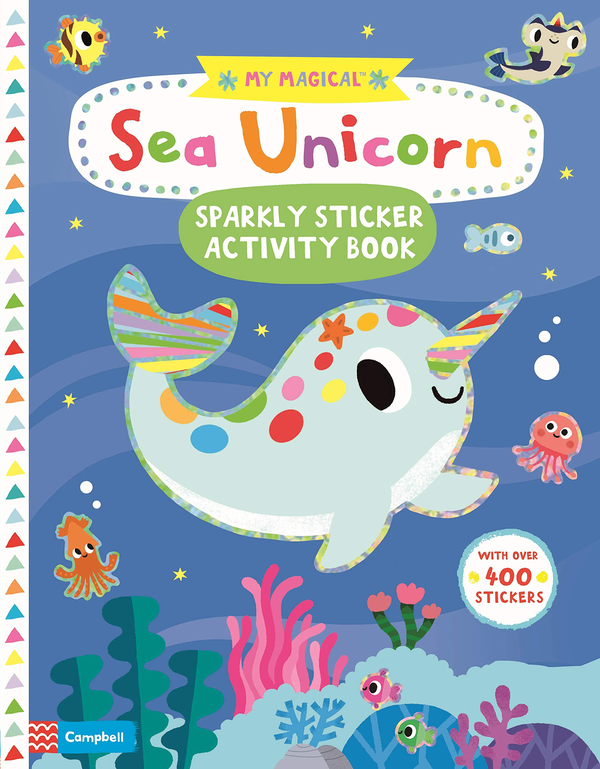 Бумажная книга «My Magical Sea Unicorn Sparkly Sticker Activity Book» - фото №1