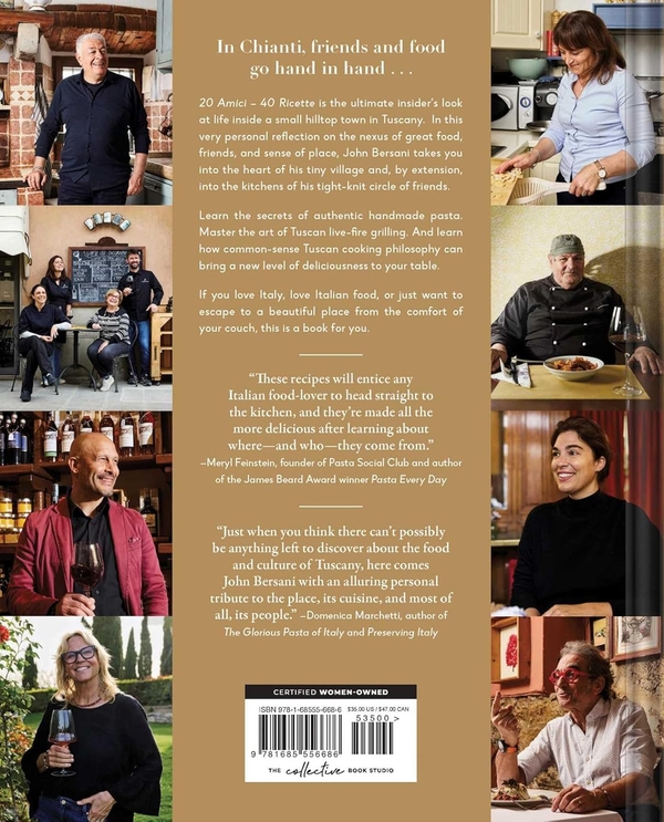 Паперова книга «20 Amici – 40 Ricette (20 Friends — 40 Recipes): Friends and Food from the Heart of Chianti», автор Джон Берсані - фото №1