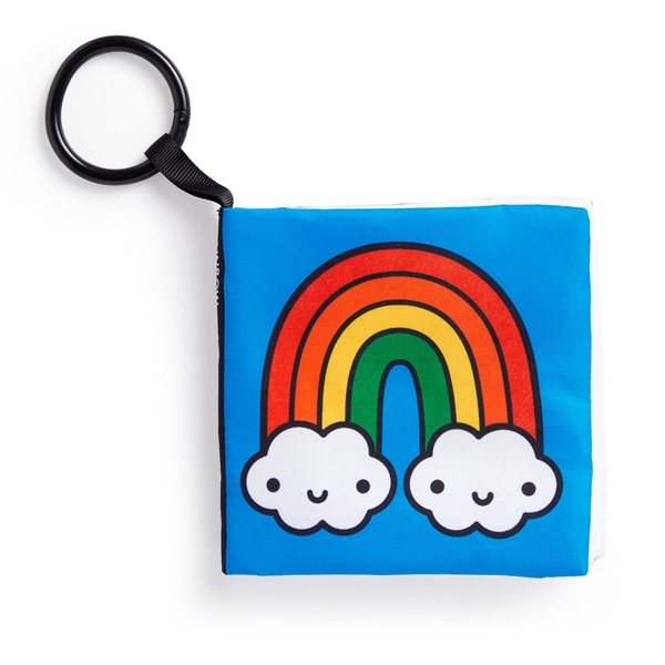 Бумажная книга «Rainbow World Crinkle Fabric Stroller Book» - фото №1