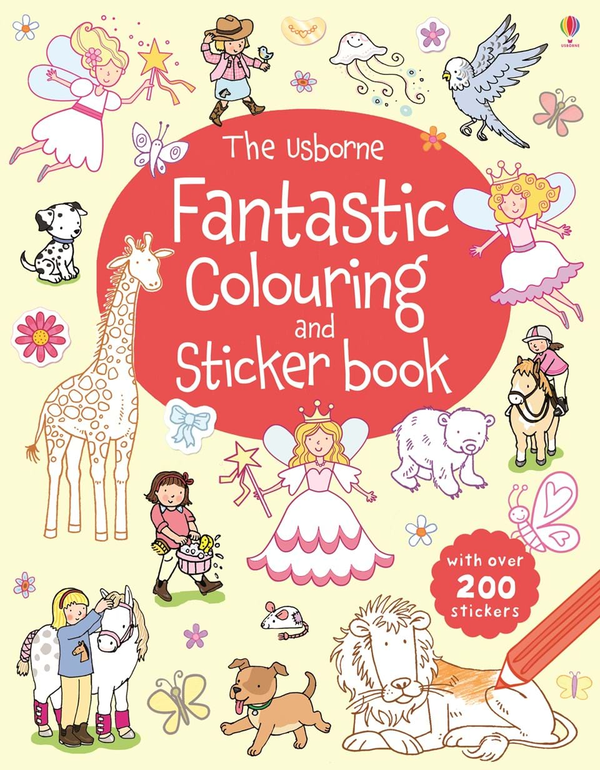 Паперова книга «Fantastic Colouring and Sticker Book», автор Джессіка Грінвелл - фото №1