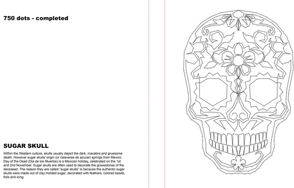 Паперова книга «Extreme Dot-to-dot - Day of the Dead: Create a Masterpiece, Line by Line» - фото №1