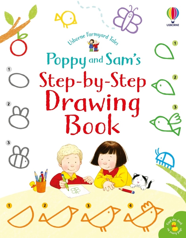 [object Object] «Poppy and Sam's Step-by-Step Drawing Book», автор Кейт Нолан - фото №1