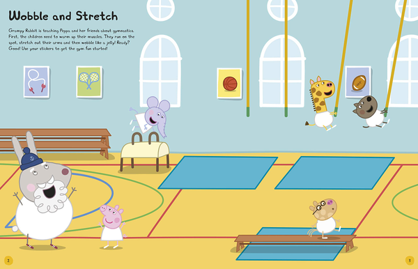 Бумажная книга «Peppa Pig. Peppa Loves Sports Sticker Book» - фото №1