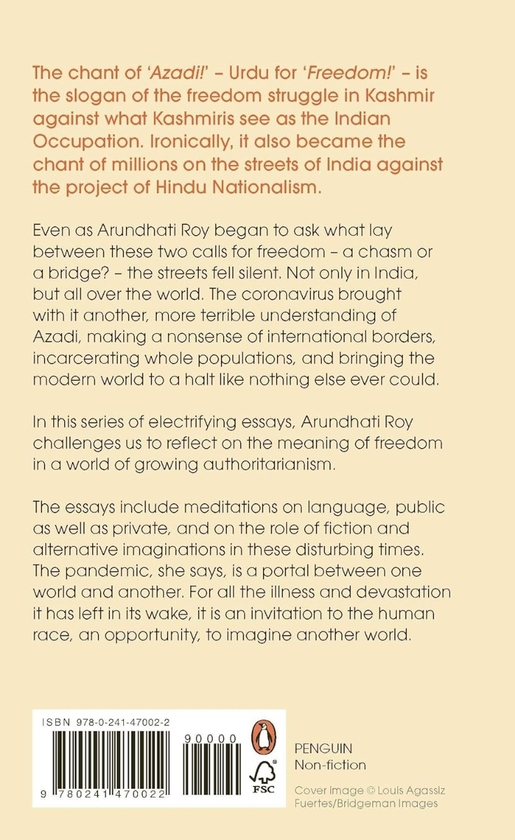 Паперова книга «AZADI. Freedom. Fascism. Fiction», автор Арундаті Рой - фото №1