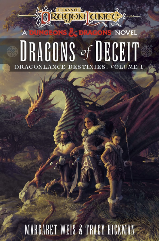 Бумажная книга «Dragonlance. Dragons of Deceit (Dungeons & Dragons). Destinies. Volume One», авторов Маргарет Вайс, Трейси Хикман - фото №1