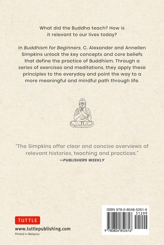 Бумажная книга «Buddhism For Beginners. A Guide to Enlightened Living», авторов Александр Симпкинс, Аннелен Симпкинс - фото №1