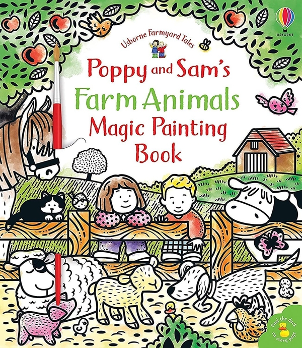 Бумажная книга «Poppy and Sam's Farm Animals Magic Painting Book», автор Сэм Тэплин - фото №1