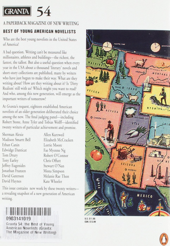 Бумажная книга «Granta 54. The Best of Young American Novelists» - фото №1