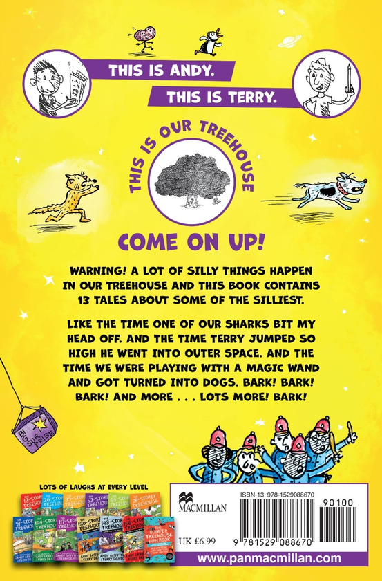 Паперова книга «Treehouse Tales: too SILLY to be told ... UNTIL NOW!», автор Енді Гріффітс - фото №1