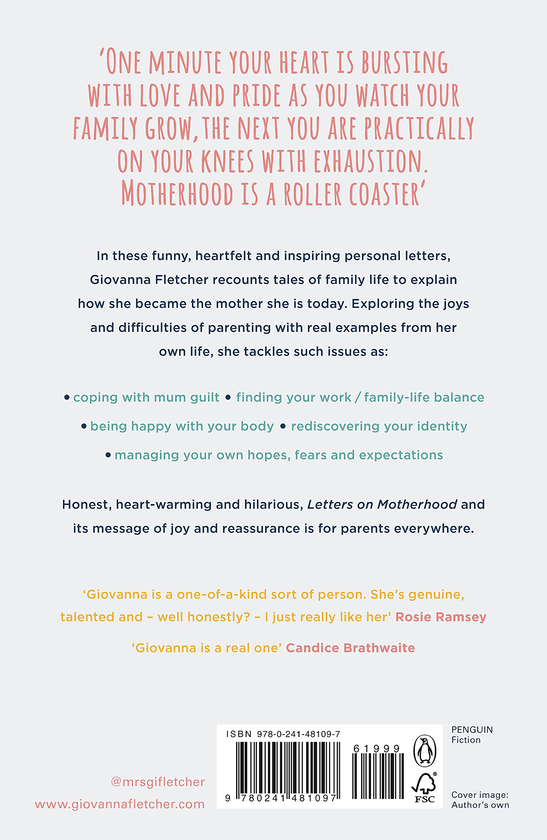 Паперова книга «Letters on Motherhood. The heartwarming and inspiring collection of letters perfect for Mother's Day», автор Джованна Флетчер - фото №1