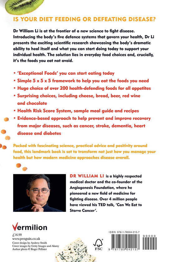 Паперова книга «Eat to Beat Disease: The Body’s Five Defence Systems and the Foods that Could Save Your Life», автор Вільям Лі - фото №1