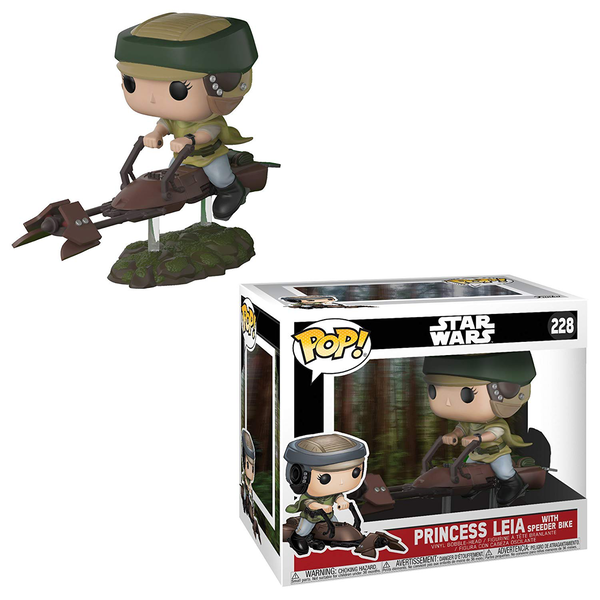  «Колекційна фігурка Funko Pop! Pop Movies Star Wars Лея на Гравіциклі (FK23253)», brand Funko Pop / Funko Pop /  - фото №1
