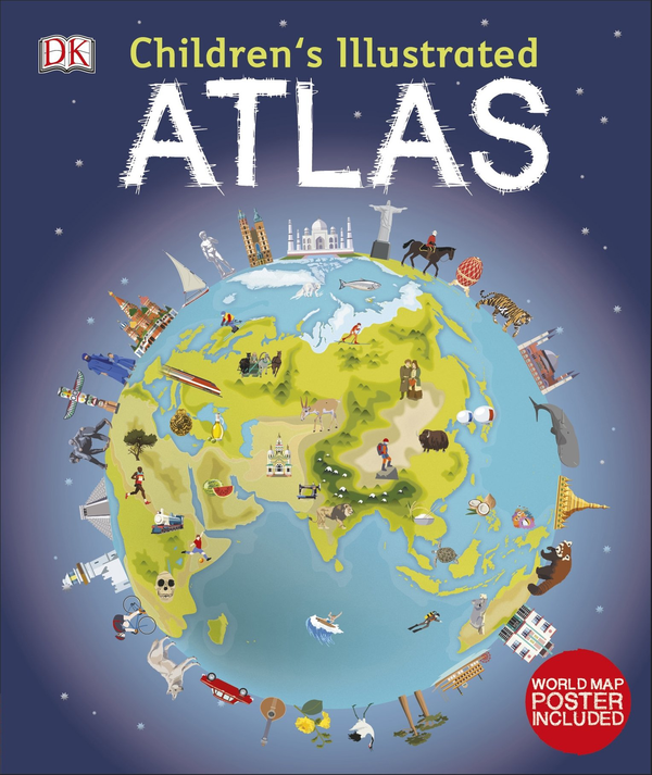 Паперова книга «Childrens Illustrated Atlas», автор Ендрю Брукс - фото №1