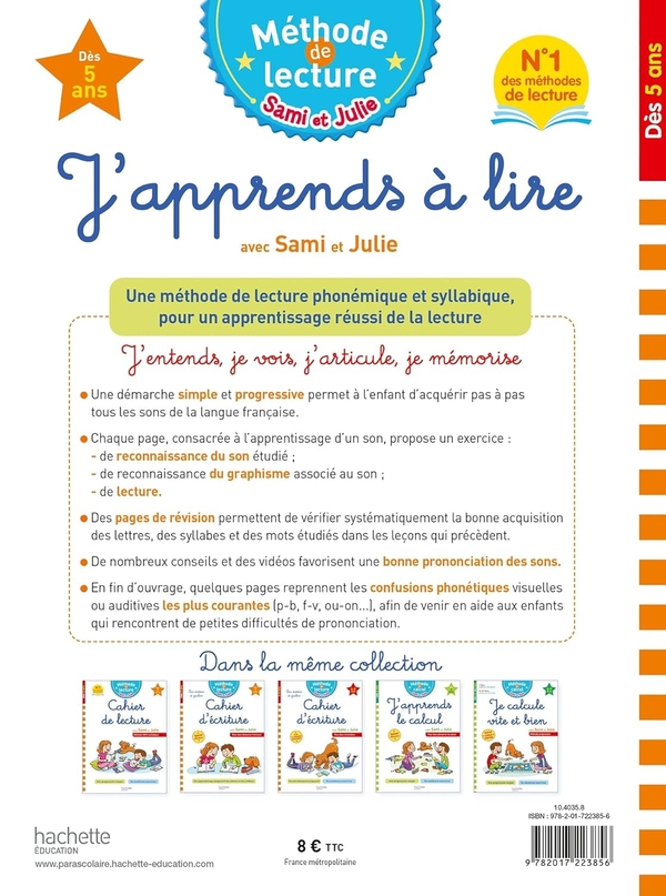[object Object] «Sami et Julie J'apprends à lire Dès 5 ans», автор Adeline Cecconello - фото №2 - мініатюра