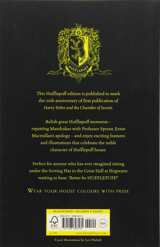 Паперова книга «Harry Potter and the Chamber of Secrets - Hufflepuff Edition», автор Джоан Ролінґ - фото №1
