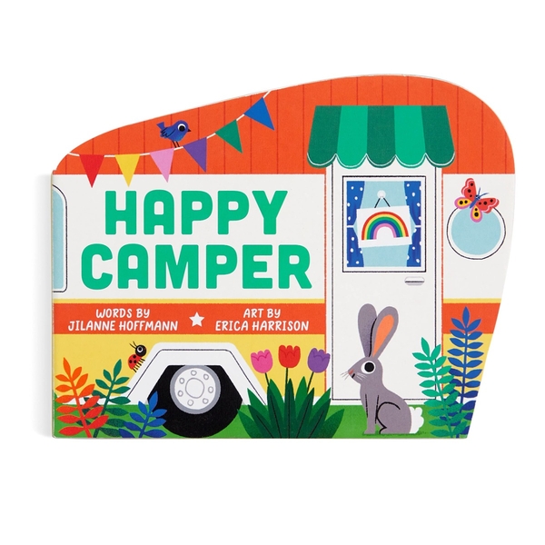 Бумажная книга «Happy Camper Shaped Board Book», автор Джилане Гофман - фото №1