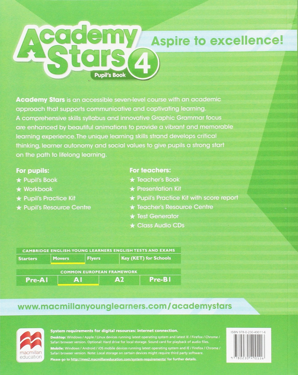 Бумажная книга «Academy Stars. Level 4. Pupil’s Book», автор Элисон Блэр - фото №1