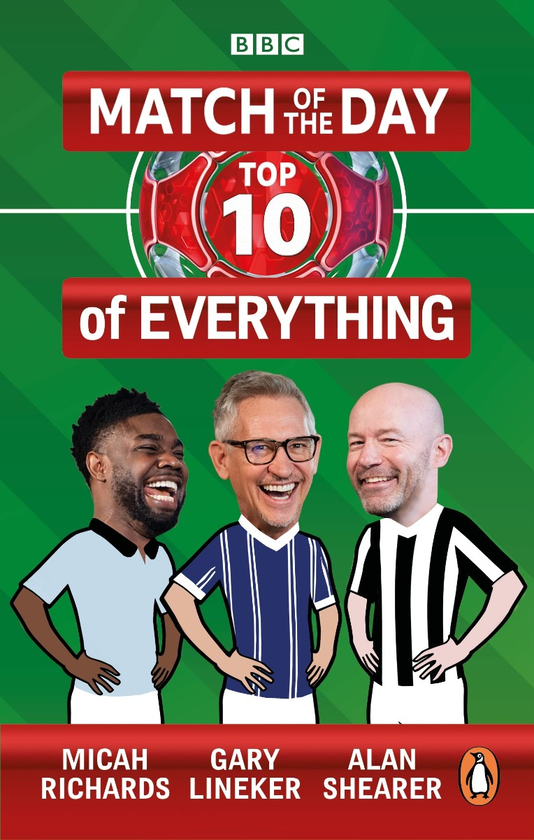 Паперова книга «Match of the Day. Top 10 of Everything», авторів Алан Ширер, Гері Лінекер, Міка Річардс - фото №1