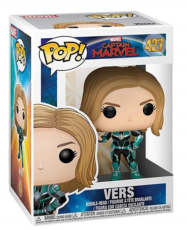  «Коллекционная фигурка Funko Pop! Pop movies Captain Marvel Vers (FK36342)», бренда Funko Pop - фото №1