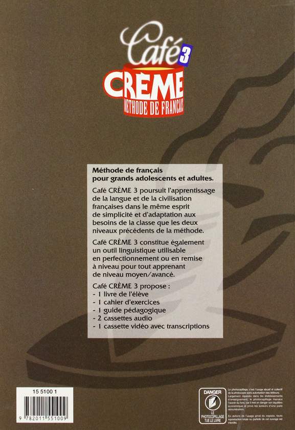 Бумажная книга «Cafe Creme 3. Methode de Francais», автор Сандра Тревизи - фото №1