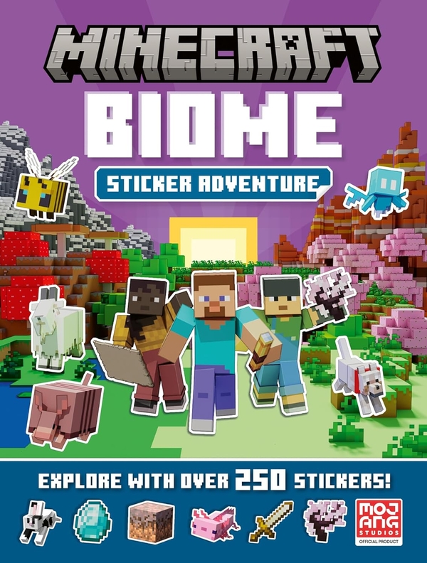 Бумажная книга «Minecraft Biome Adventure Sticker Book», автор Mojang AB - фото №1