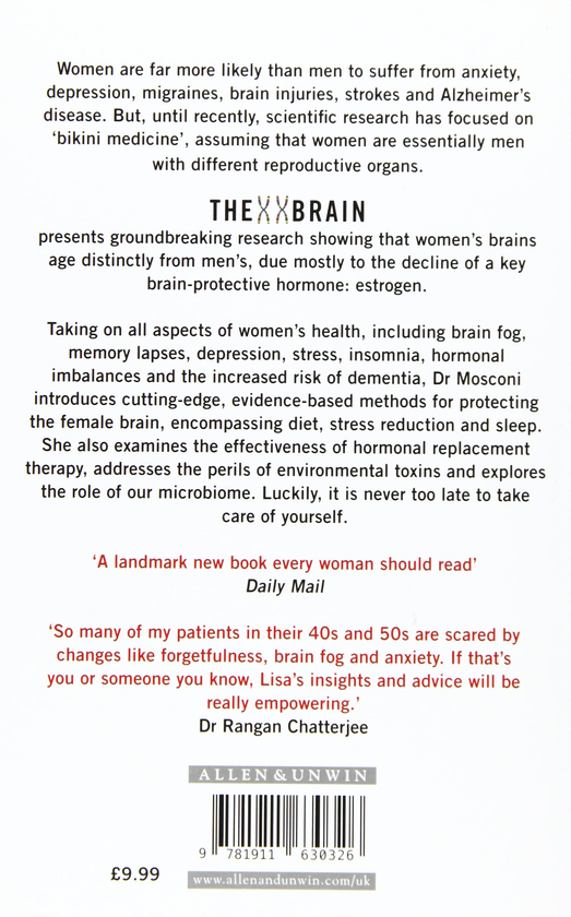 Паперова книга «The XX Brain: The Groundbreaking Science Empowering Women to Prevent Dementia», автор Ліза Москоні - фото №1