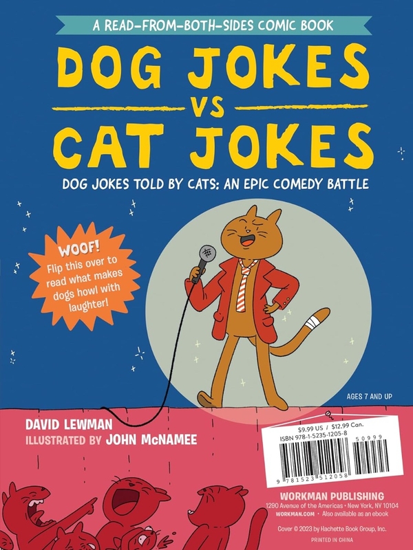 [object Object] «Cat Jokes vs. Dog Jokes. Dog Jokes vs. Cat Jokes. A Read-from-Both-Sides Comic Book», авторов Дэвид Льюман, Джон Макнэми - фото №2 - миниатюра