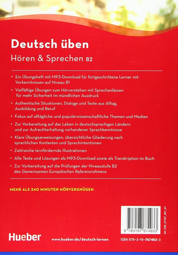 Паперова книга «Deutsch Uben. Horen + Sprechen B2mit Audios online», автор Аннелі Білліна - фото №1
