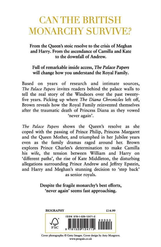 Бумажная книга «The Palace Papers», автор Тина Браун - фото №1