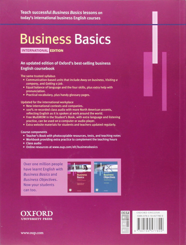 Паперова книга «Business Basics Student Book: International Edition», автор Девід Грант - фото №1