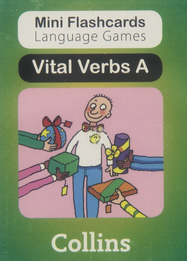 Бумажная книга «Mini Flashcards Language Games Vital Verbs Kit (Teacher’s Book+3 packs of cards+poster+3 dice)», автор Сьюзен Томас - фото №1