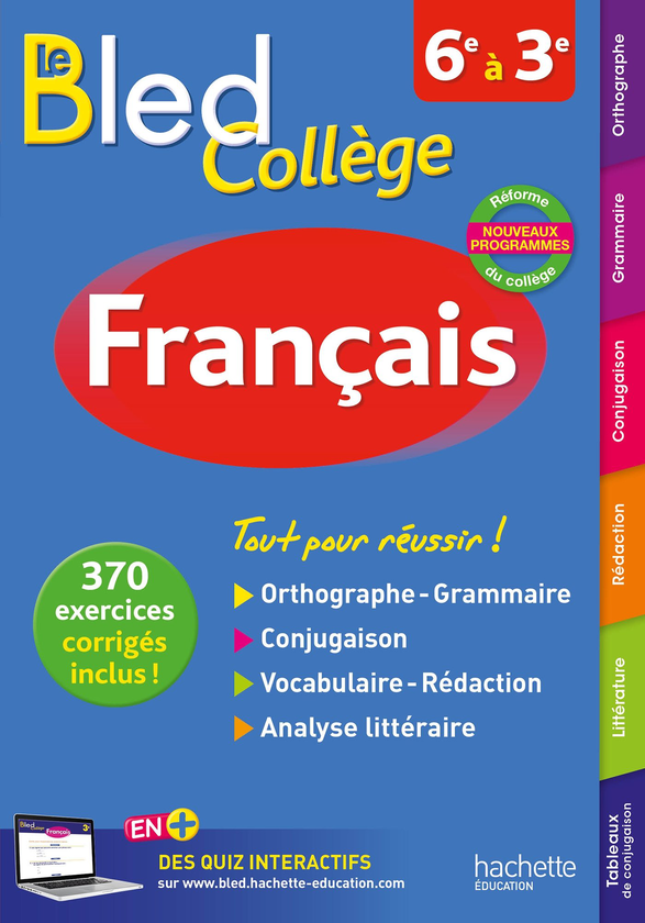 Бумажная книга «Bled Français Collège» - фото №1